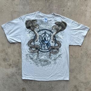 Early 2000’s Y2K Smith & Wesson AOP Graphic Tee (L)